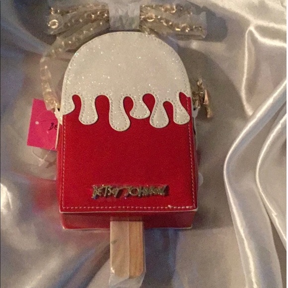 BETSEY JOHNSON PEPPERMINT POPSICLE CROSSBODY PURSE - Picture 6 of 7